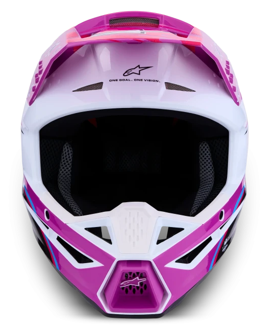 ALPINESTARS S-M3 FALCON PURPLE / WHITE / BLACK / PINK FLUO GLOSSY