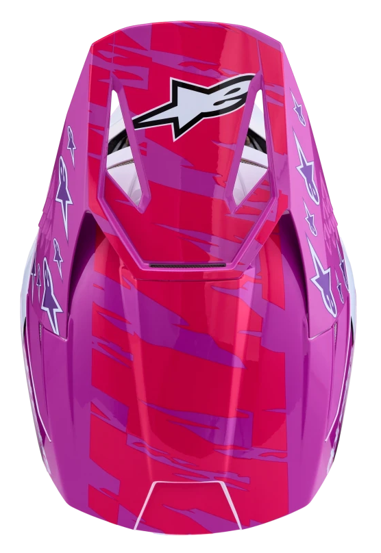 ALPINESTARS S-M3 FALCON PURPLE / WHITE / BLACK / PINK FLUO GLOSSY