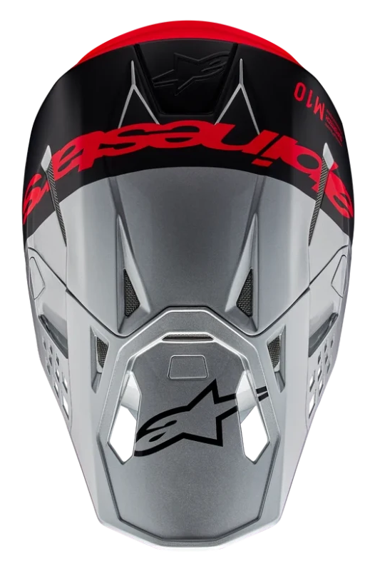 ALPINESTARS SUPERTECH M10 FLOOD SILVER / BLACK / ORANGE FLUO / MIRROR GLOSSY