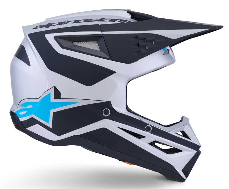 ALPINESTARS S-M3 HEAT SILVER / BLUE / BLACK MATT