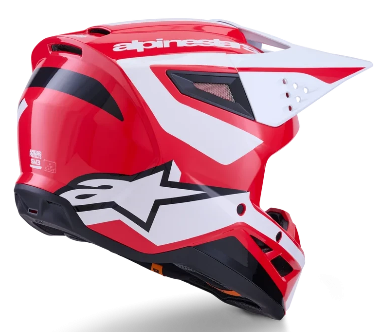 ALPINESTARS S-M3 HEAT RED / WHITE / BLACK GLOSSY