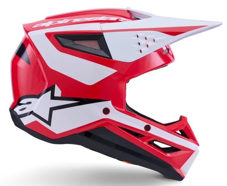 ALPINESTARS S-M3 HEAT RED / WHITE / BLACK GLOSSY