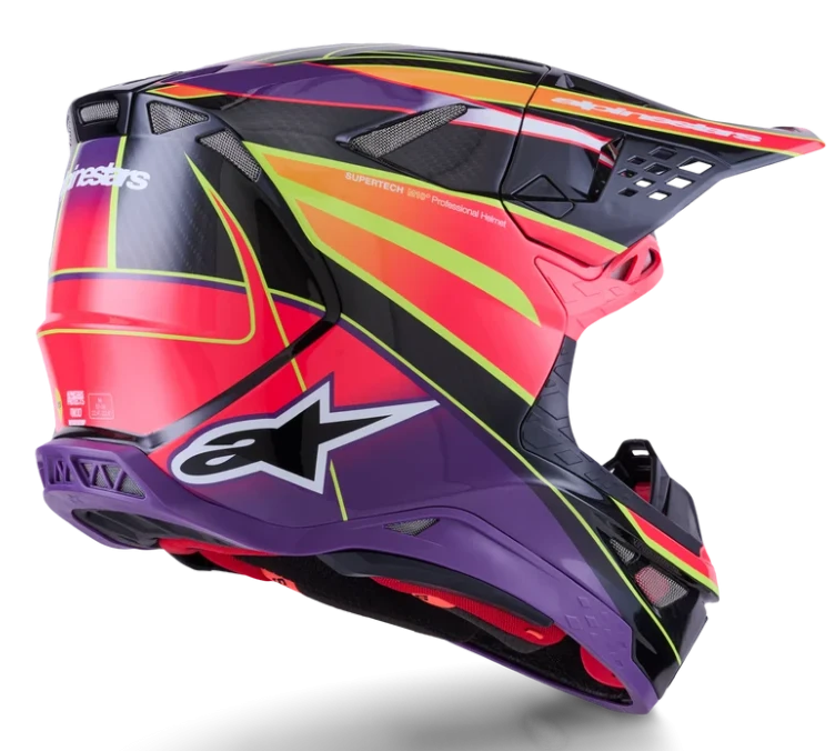 ALPINESTARS SUPERTECH M10 PINK / VIOLET / YELLOW FLUO GLOSSY