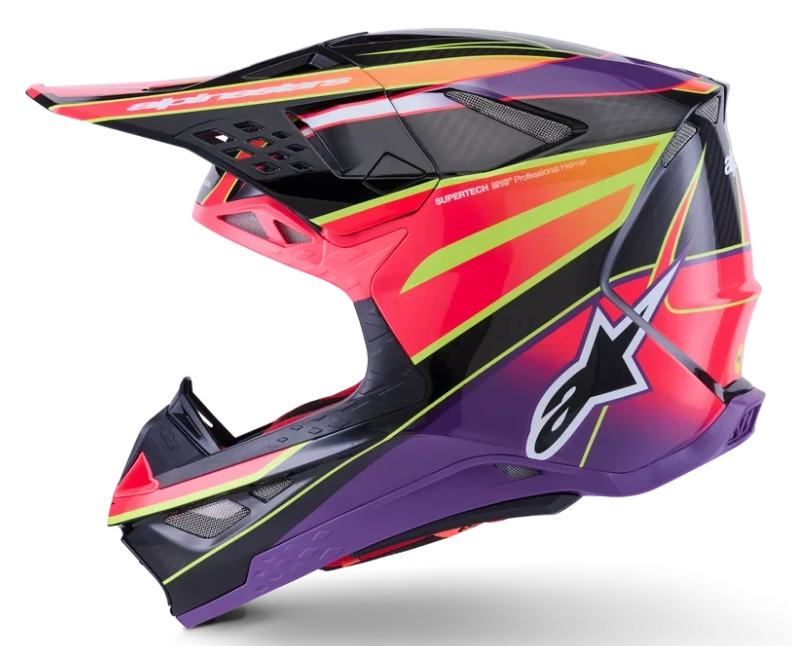 ALPINESTARS SUPERTECH M10 PINK / VIOLET / YELLOW FLUO GLOSSY