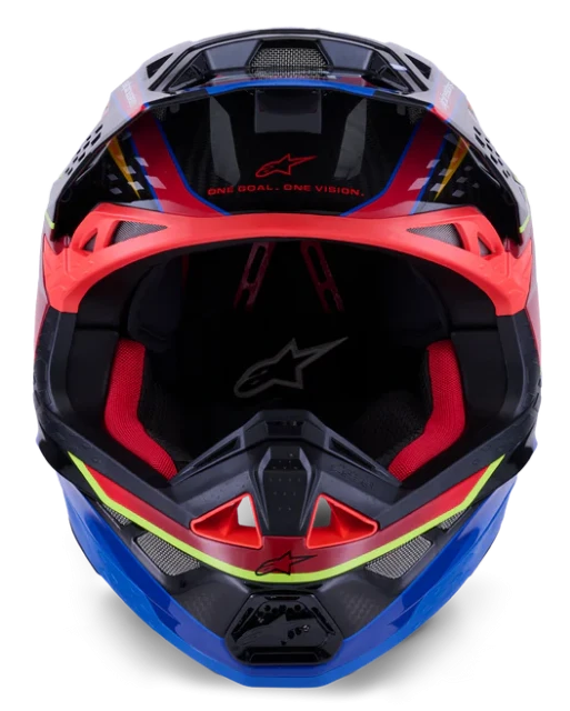 ALPINESTARS SUPERTECH M10 BLUE / RED / YELLOW GLUO GLOSSY