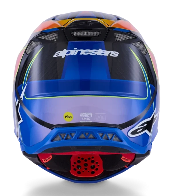 ALPINESTARS SUPERTECH M10 BLUE / RED / YELLOW GLUO GLOSSY