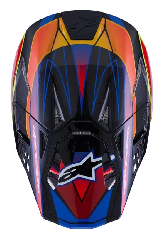 ALPINESTARS SUPERTECH M10 BLUE / RED / YELLOW GLUO GLOSSY