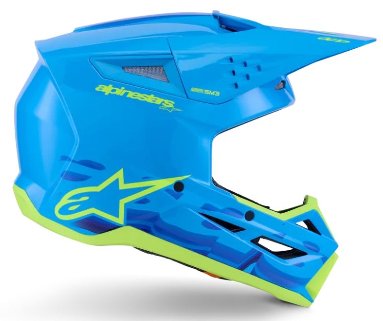 ALPINESTARS S-M3 FORCE OCD CYAN GLOSSY