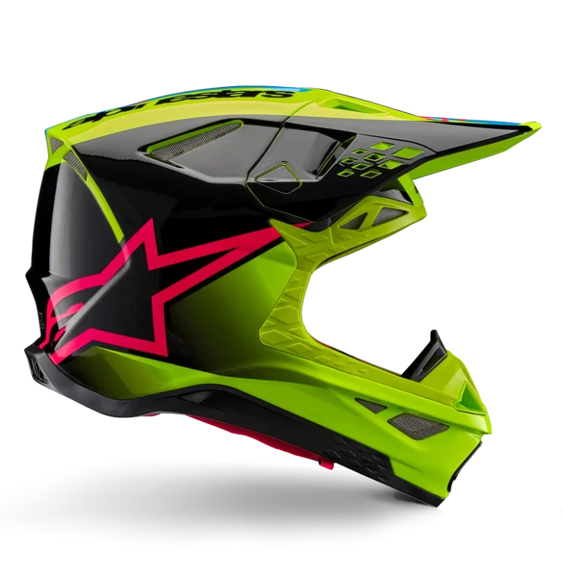 ALPINESTARS SUPERTECH M10 UNITE YELLOW FLUO / BLACK / DIVA PINK GLOSSY