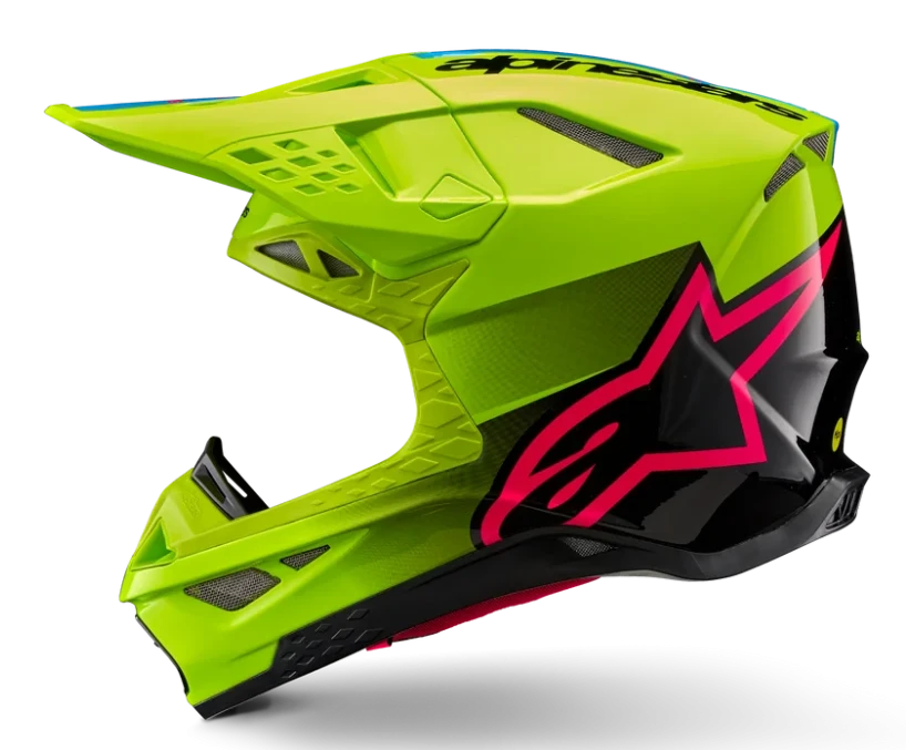 ALPINESTARS SUPERTECH M10 UNITE YELLOW FLUO / BLACK / DIVA PINK GLOSSY