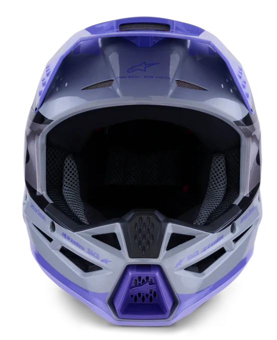 ALPINESTARS S-M3 JETTSON GRAY / PURPLE / BLACK GLOSSY