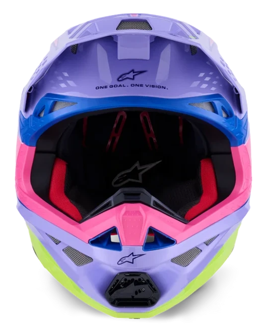 ALPINESTARS SUPERTECH M10 JETT LAWRENCE R01 PURPLE / PINK FLUO / YELLOW FLUO GLOSSY