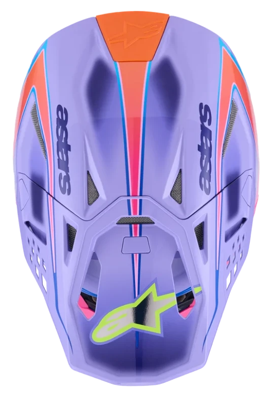 ALPINESTARS SUPERTECH M10 JETT LAWRENCE R01 PURPLE / PINK FLUO / YELLOW FLUO GLOSSY