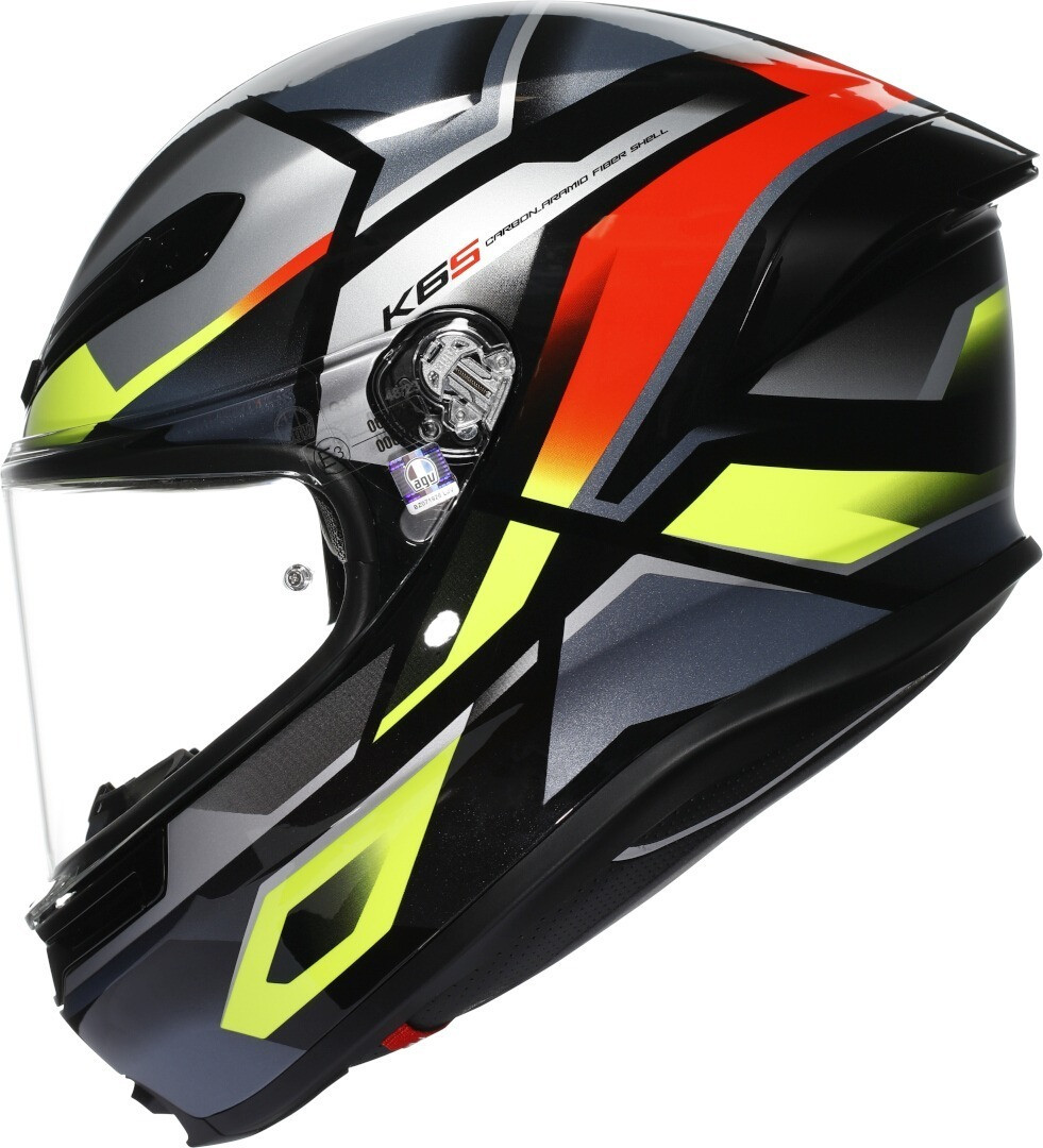 AGV K6 S E2206 Erazer Black / Red / Yellow Fluo
