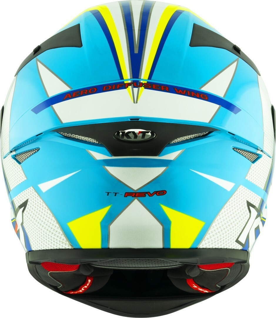 Kyt TT-Revo Grand Prix White / Light Blue