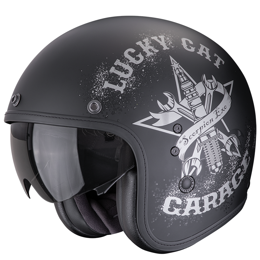 SCORPION BELFAST EVO HANGAR MATT BLACK / SILVER