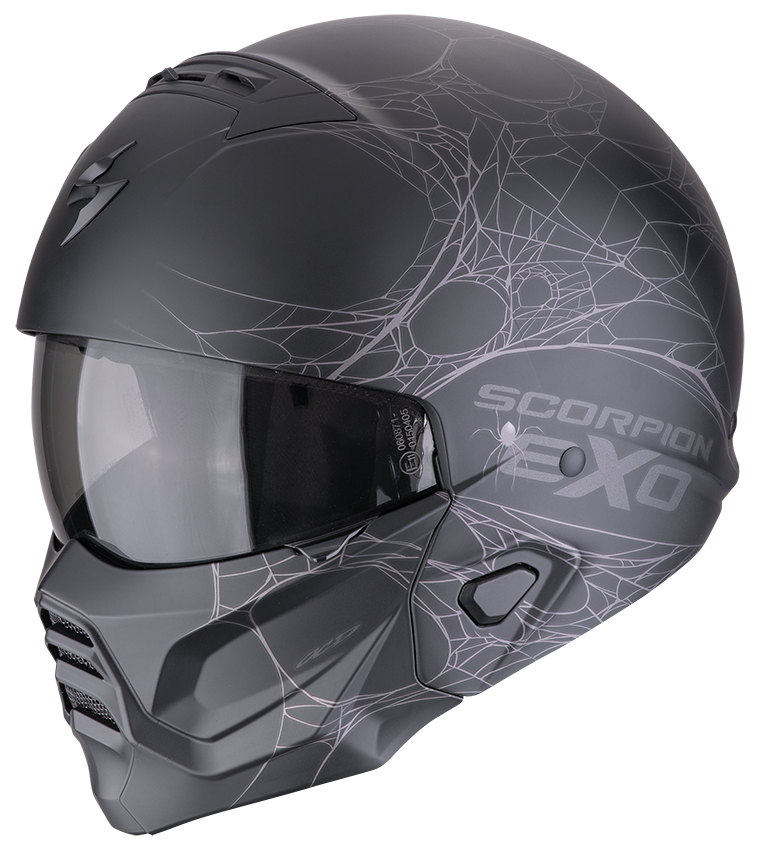 SCORPION EXO-COMBAT II SPIDERWEB MATT BLACK / SILVER