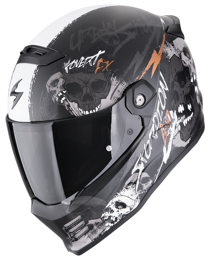 SCORPION COVERT FX SKULLZ MATT BLACK / GREY / GOLD