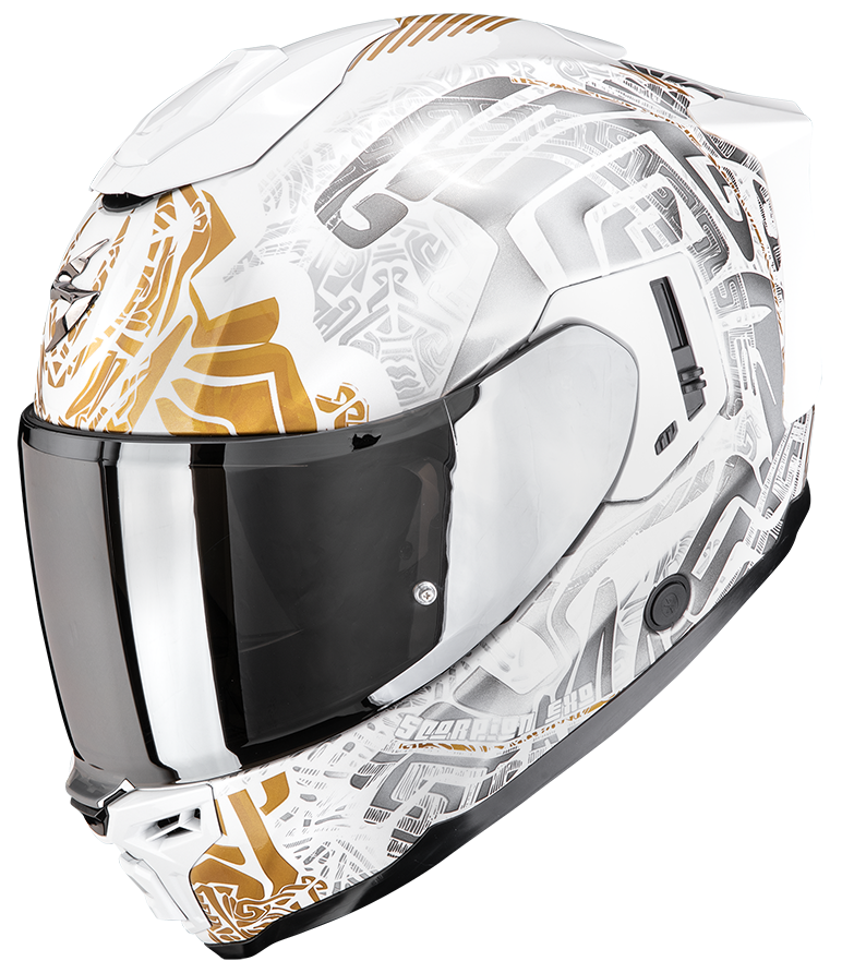 SCORPION EXO-1500 AIR APUS PEARL WHITE / GREY / GOLD