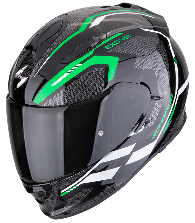 SCORPION EXO-491 KRIPTA BLACK / GREEN / WHITE