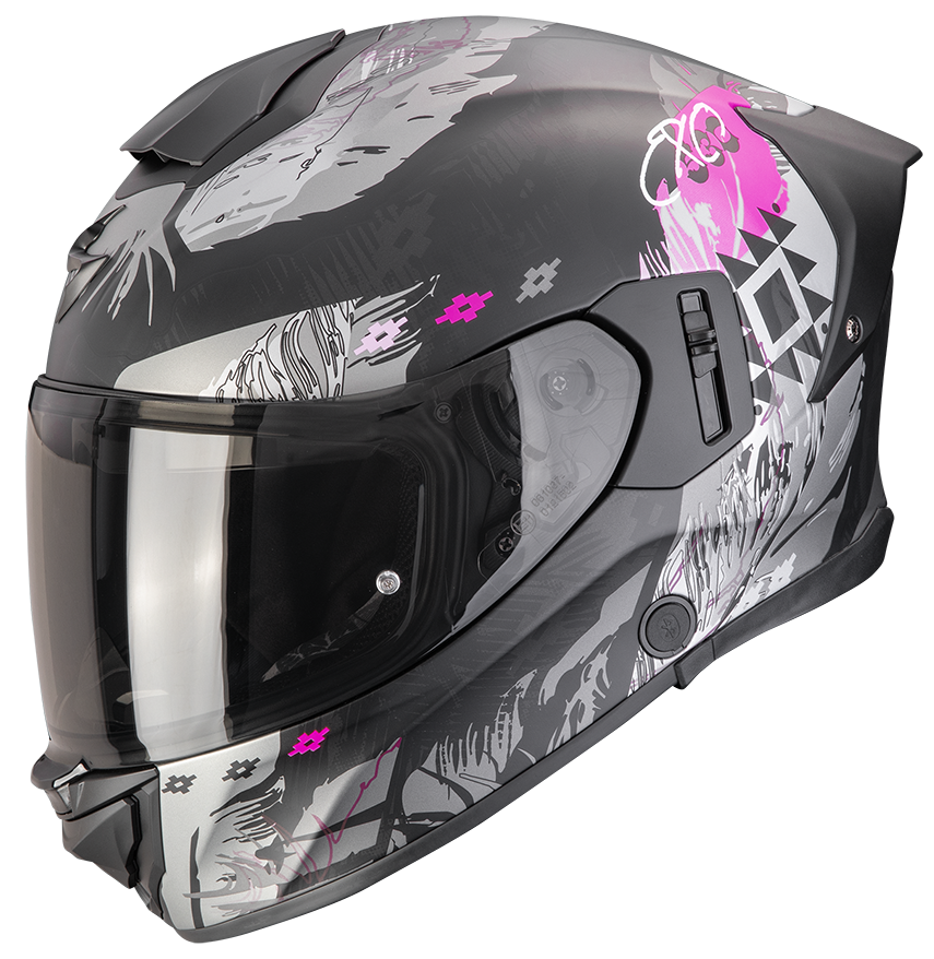 SCORPION EXO-530 AIR HADJI MATT BLACK / PINK