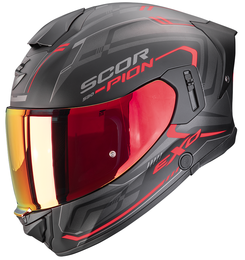 SCORPION EXO-530 AIR SLOPE MATT BLACK / RED