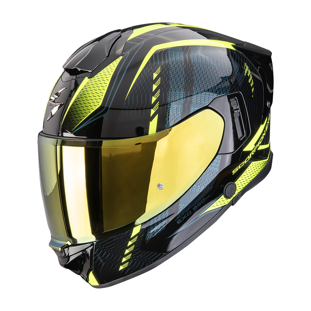 SCORPION EXO-530 AIR THERAS BLACK / NEON YELLOW