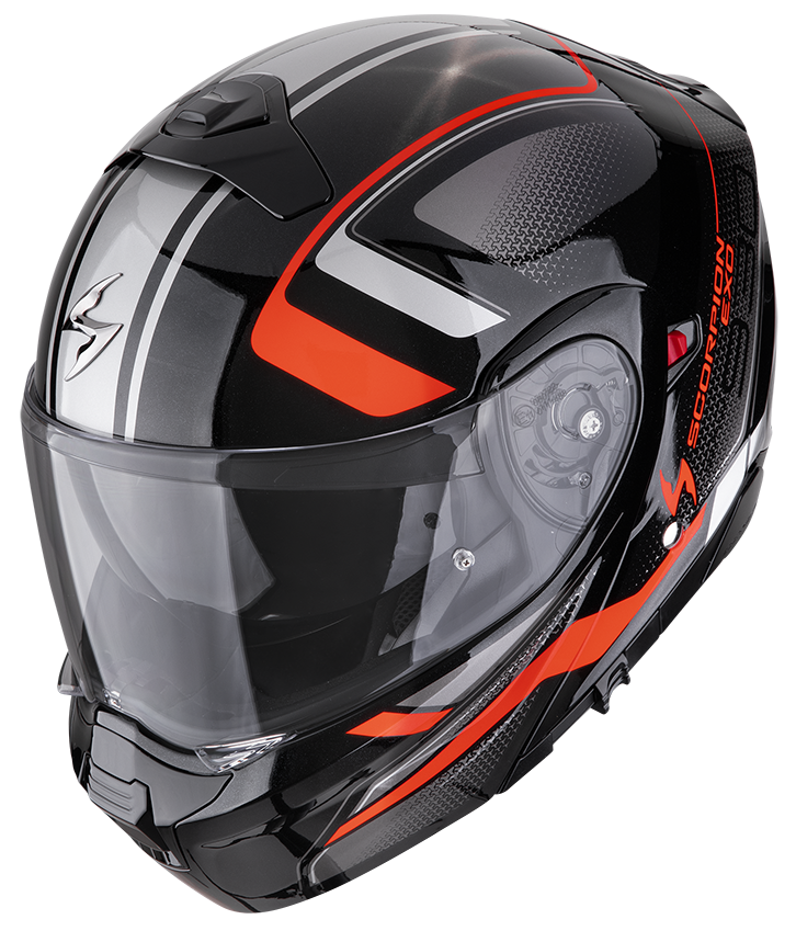 SCORPION EXO-930 EVO ARDENS METALLIC BLACK / RED