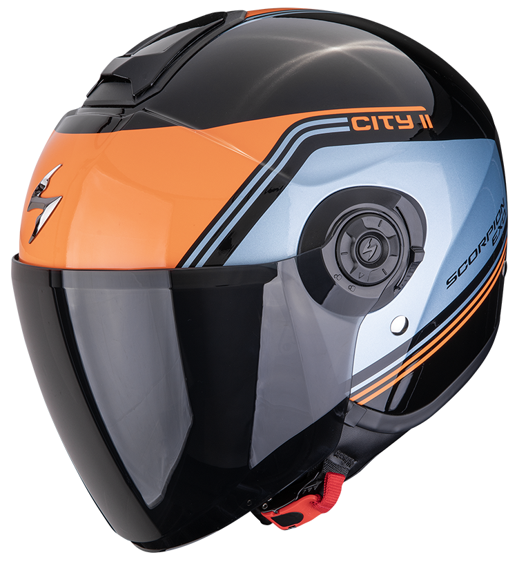 SCORPION EXO-CITY II VITA BLACK / BLUE / ORANGE