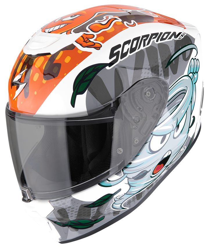 SCORPION EXO-JUNIOR AIR THE4ELEMENTS WHITE / BLUE / ORANGE