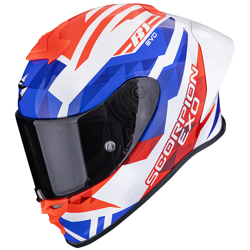 SCORPION EXO-R1 EVO II AIR VALERE WHITE / RED / BLUE