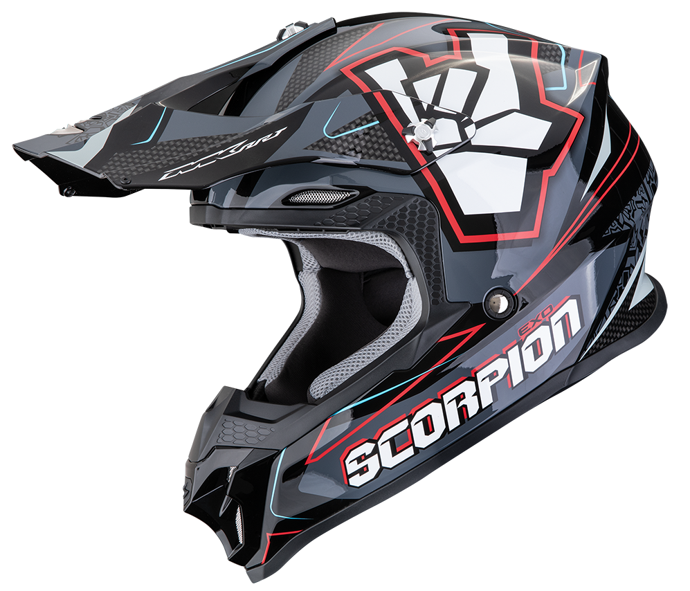 SCORPION VX-16 EVO AIR ROK BLACK / GREY / RED