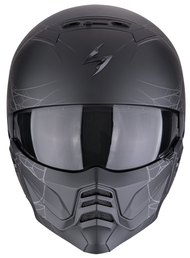 SCORPION EXO-COMBAT II SPIDERWEB MATT BLACK / SILVER