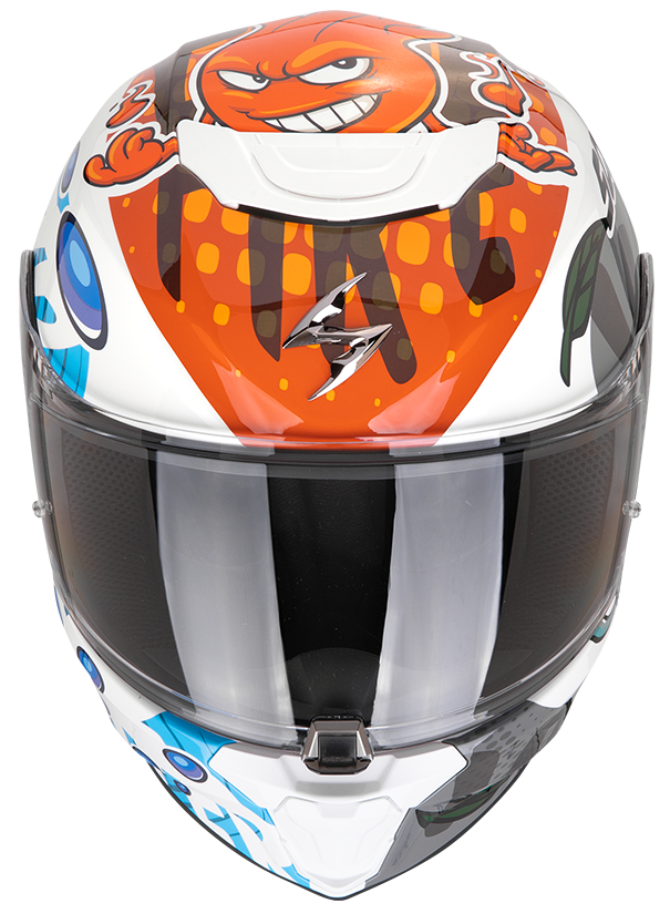 SCORPION EXO-JUNIOR AIR THE4ELEMENTS WHITE / BLUE / ORANGE