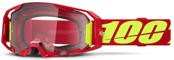 100% ARMATIC RED CLEAR GOGGLE