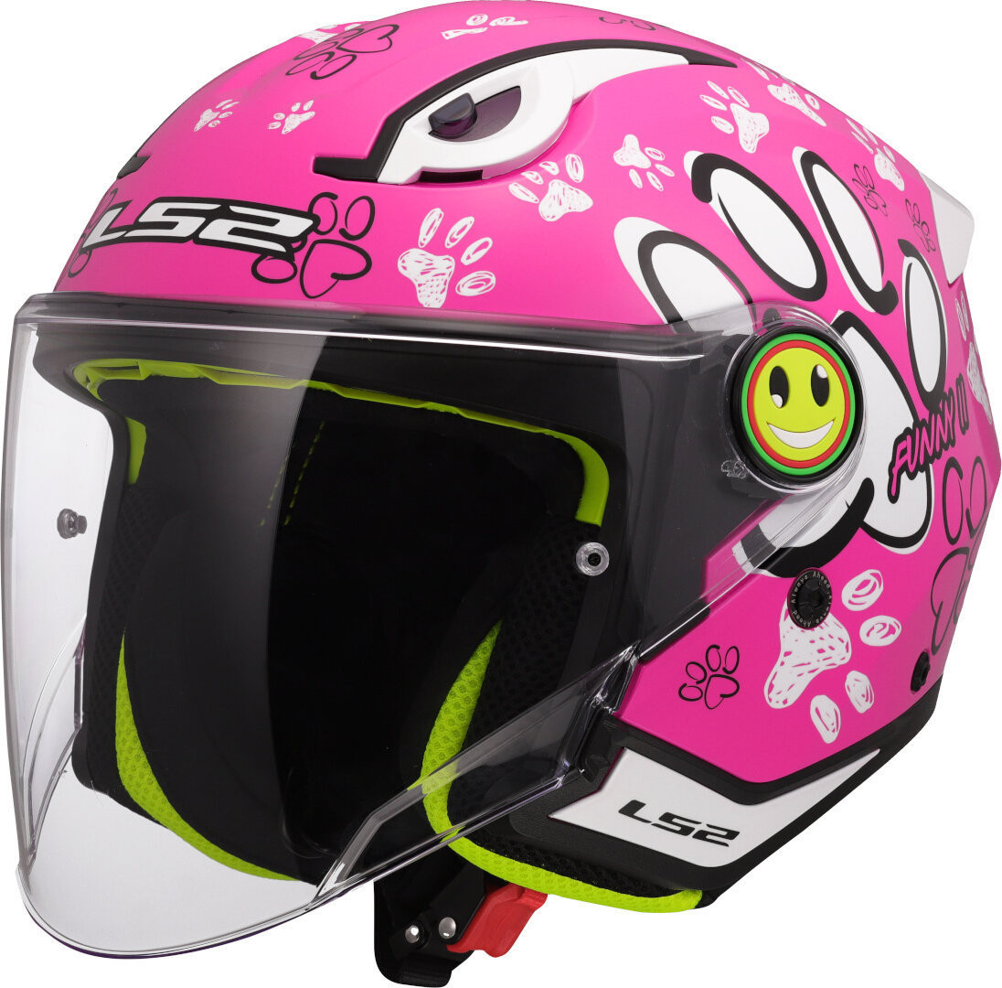 LS2 OF622 Funny II Paw Pink