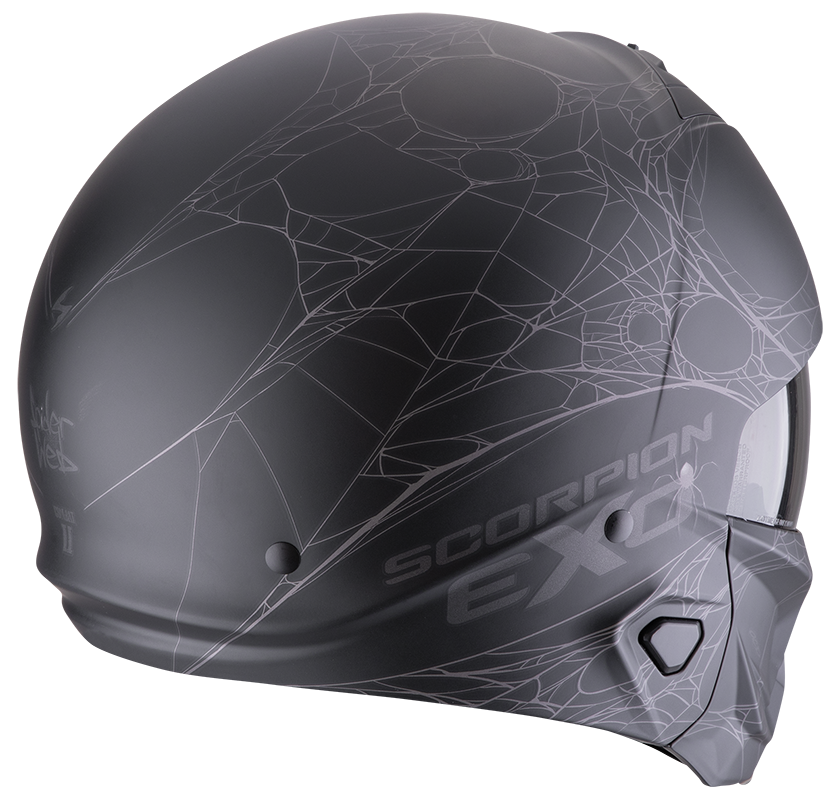 SCORPION EXO-COMBAT II SPIDERWEB MATT BLACK / SILVER