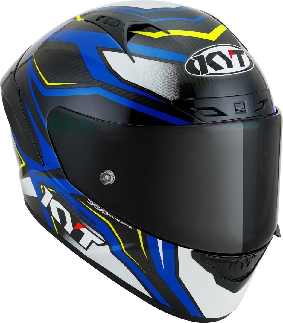Kyt NZ-Race Carbon Stride Blue / White