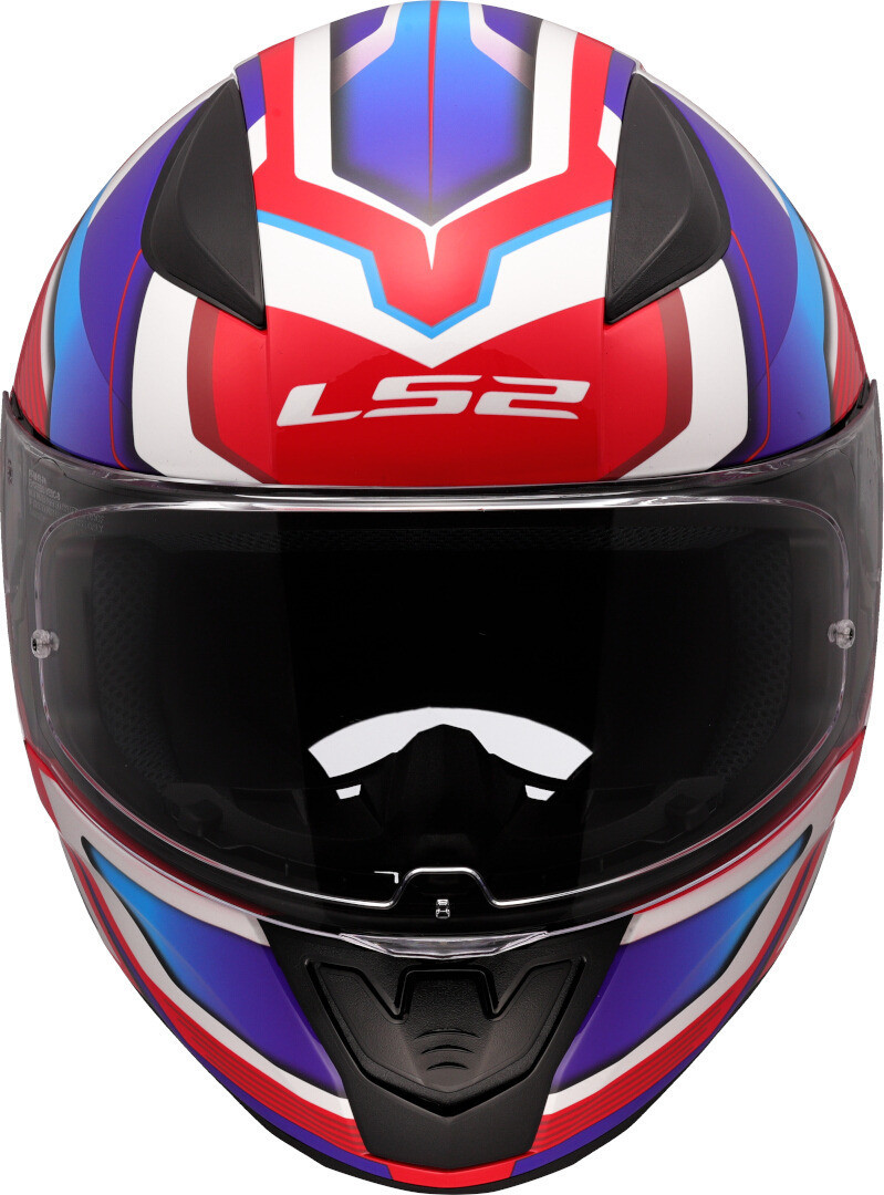 LS2 FF353 Rapid 2 Flitz Gloss White Blue Red