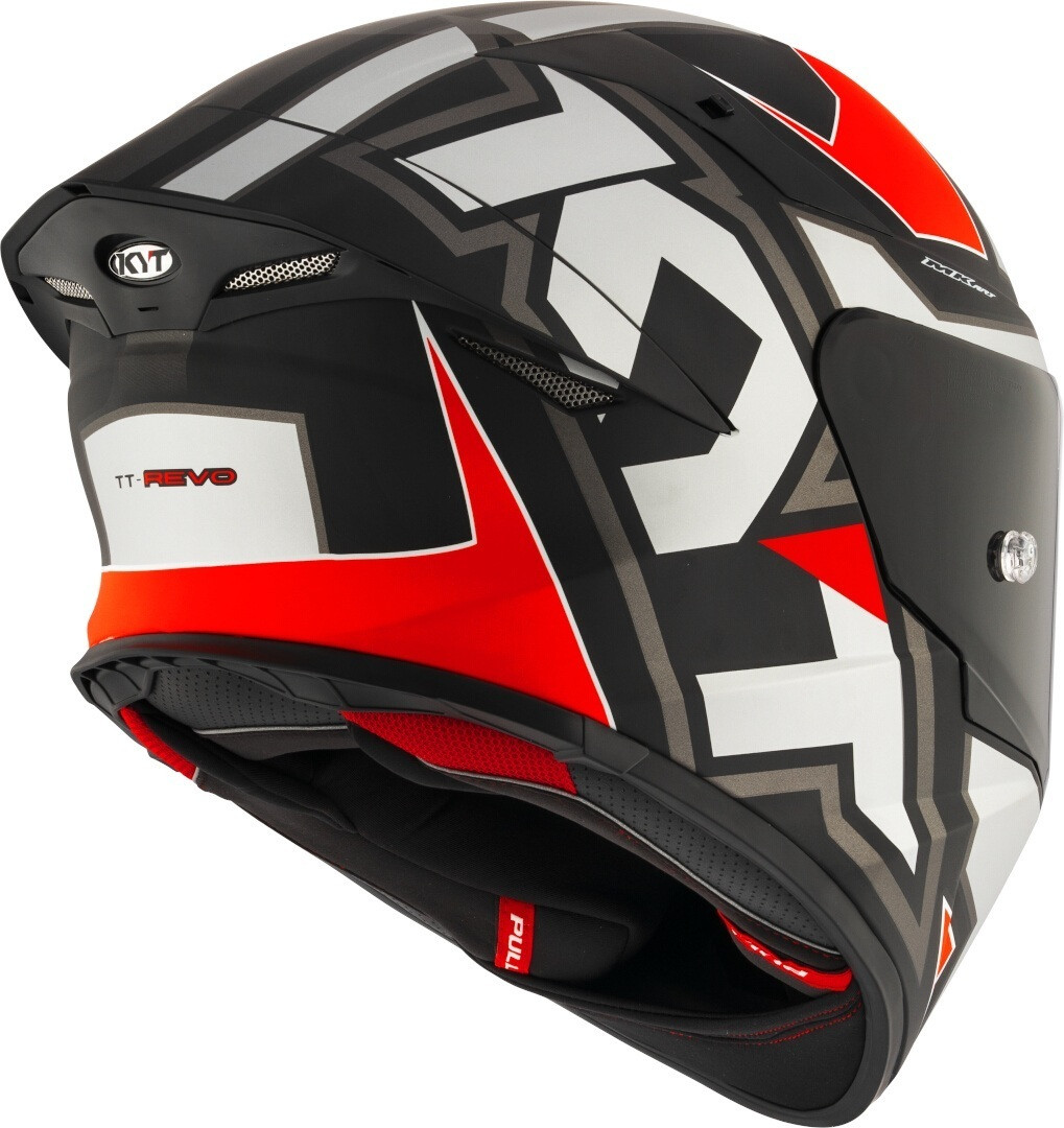 Kyt TT-Revo Electron Matt Grey / Red