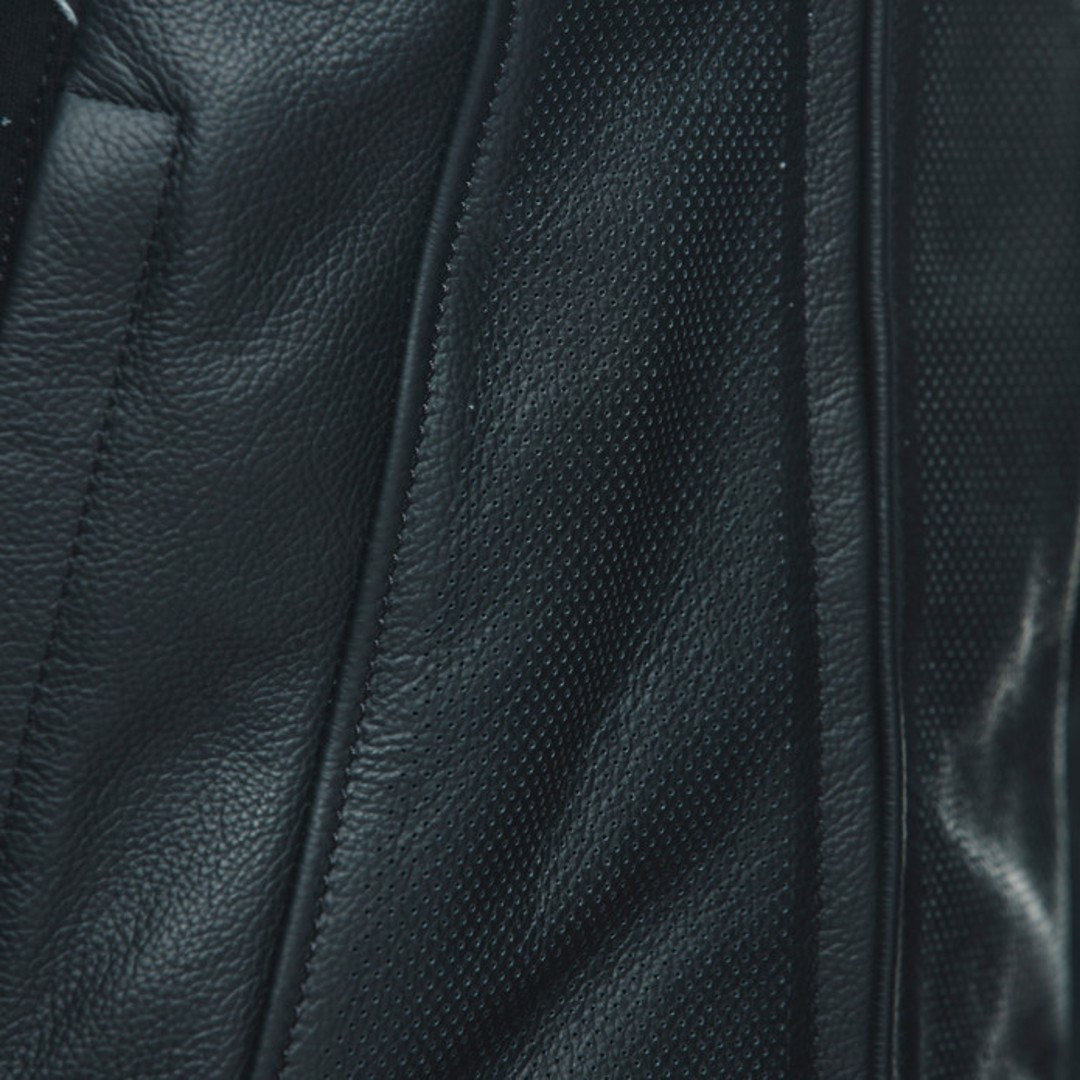 Dainese Racing 4 Perforated Black / Grey Leather Jacket