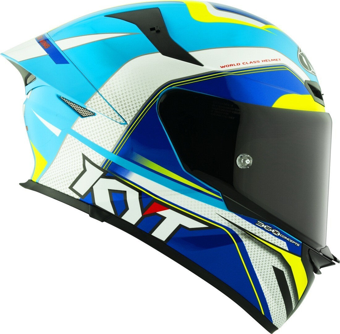 Kyt TT-Revo Grand Prix White / Light Blue