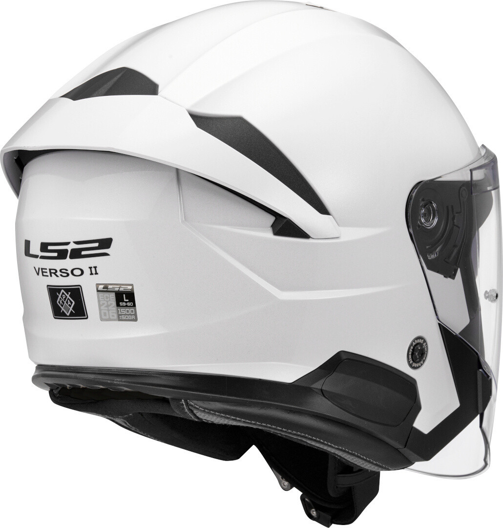 LS2 OF618 Verso II Solid White Gloss