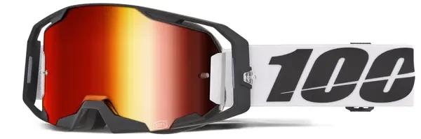 100% ARMATIC CALDWELL MIRROR RED LENS GOGGLE