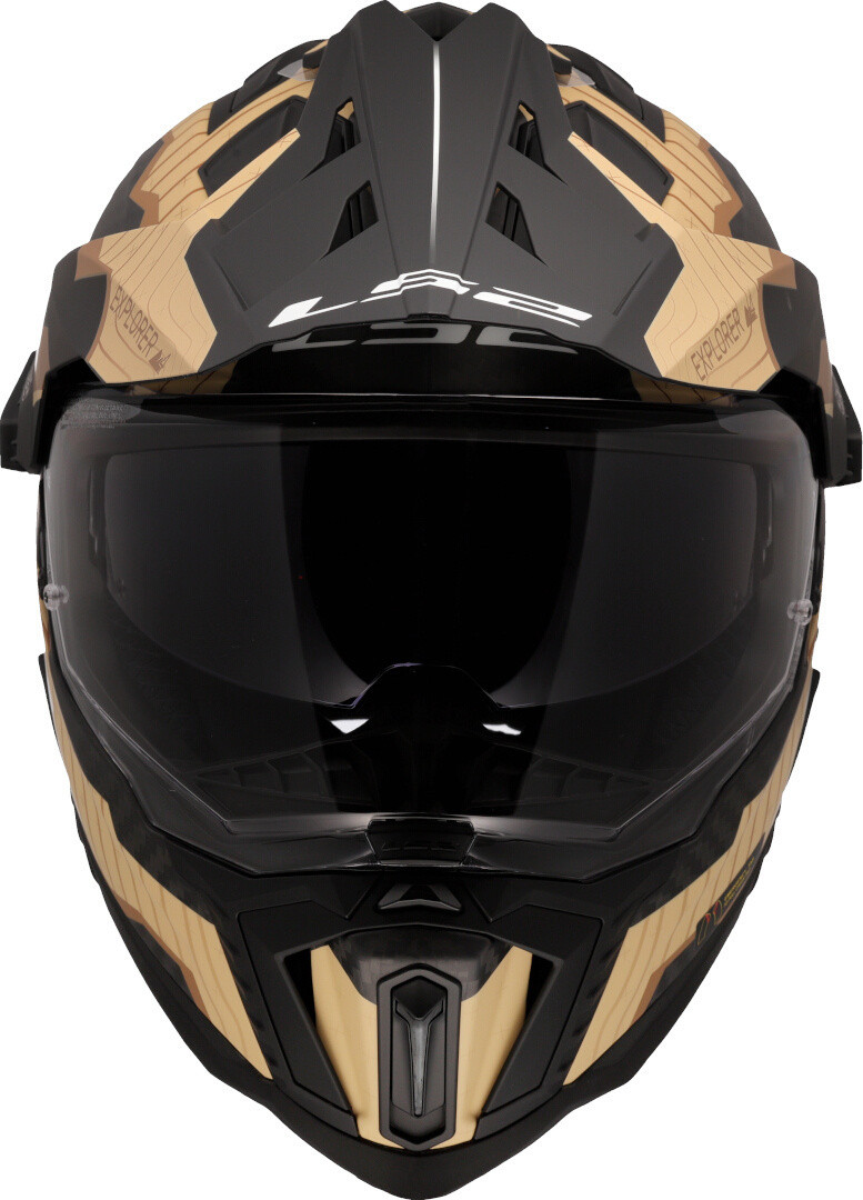 LS2 MX701 Explorer Carbon Trick Sand / Brown Matt