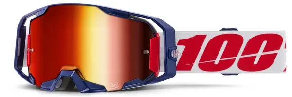 100% ARMATIC MACH Z RED MIRROR LENS GOGGLE