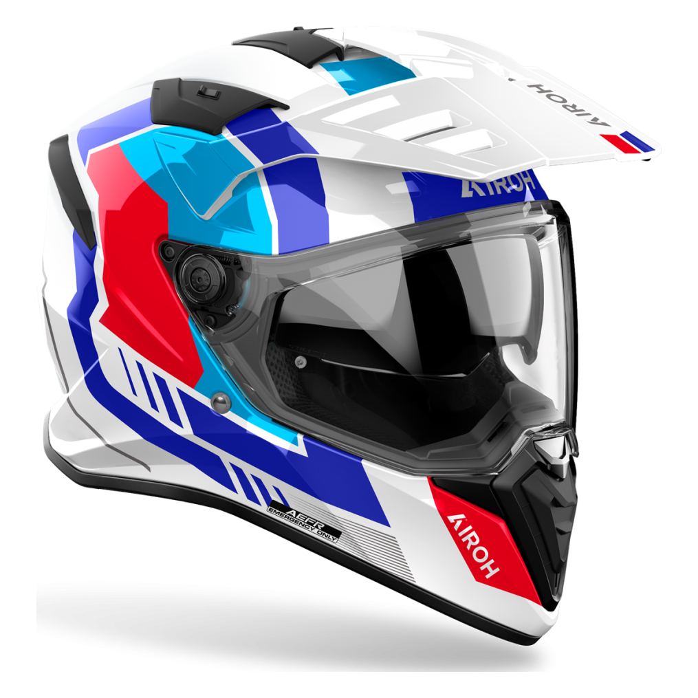 AIROH BANDIT HORN WHITE GLOSS