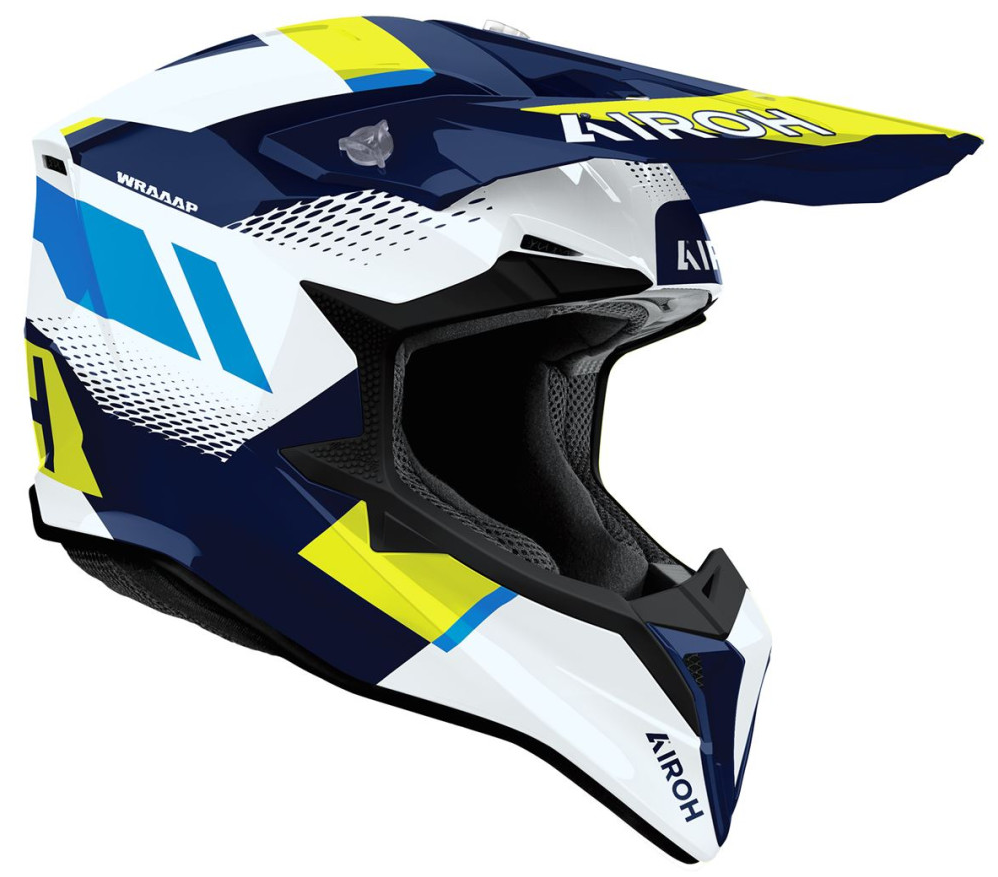 AIROH WRAAAP VISION YELLOW / BLUE GLOSS