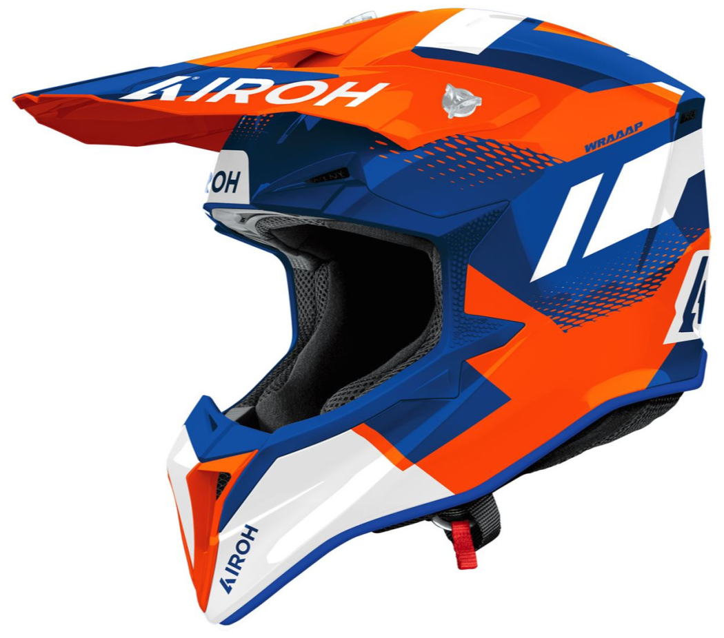 AIROH WRAAAP VISION ORANGE / BLUE GLOSS