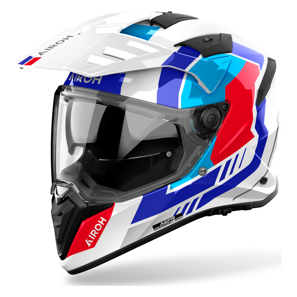 AIROH BANDIT HORN WHITE GLOSS
